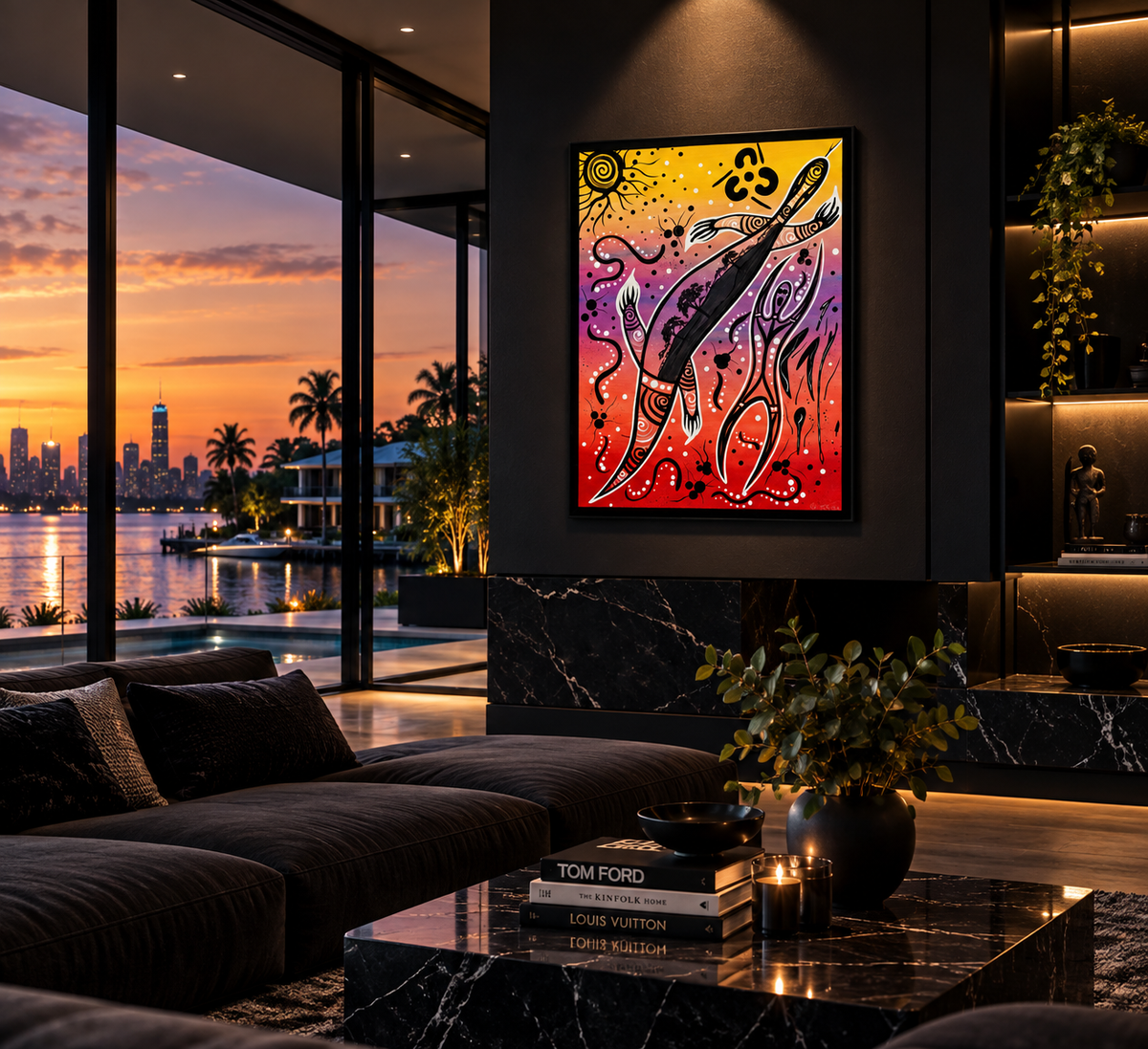 Traditional Hunt Dreaming – Aboriginal Fine Art Print