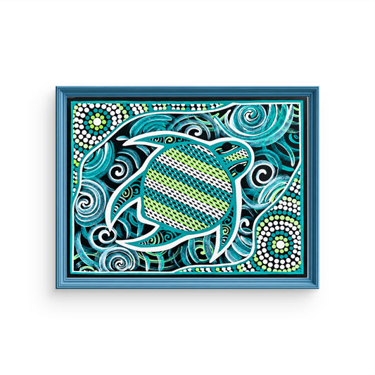 Turtle Dreaming – Aboriginal Fine Art Print