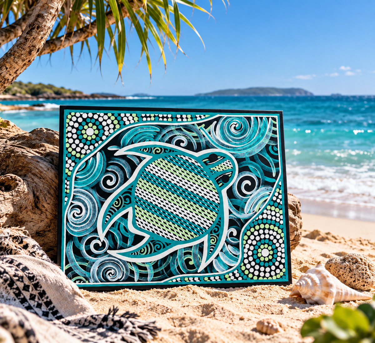 Turtle Dreaming – Aboriginal Fine Art Print