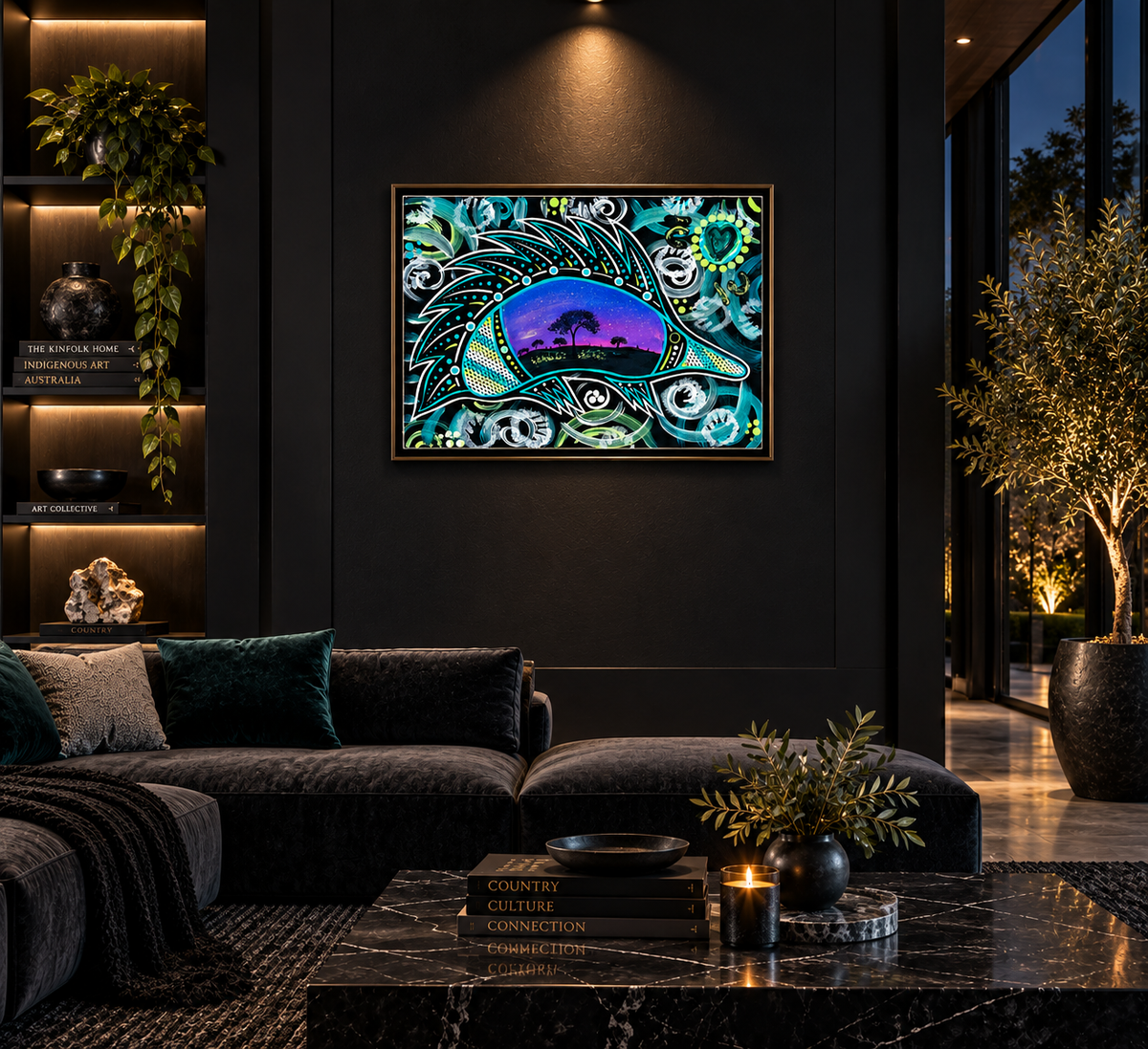 Echidna Dreaming – Aboriginal Fine Art Print Australia