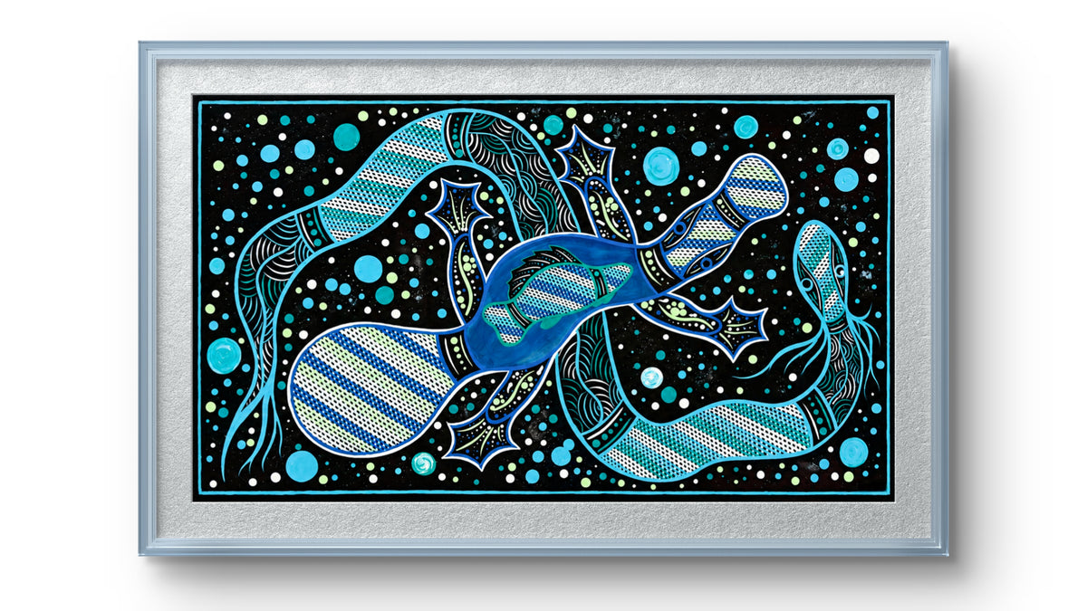Platypus Creation Dreaming – Aboriginal Fine Art Print Australia