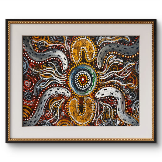 Circle of Life Dreaming – Original Indigenous Fine Art Canvas