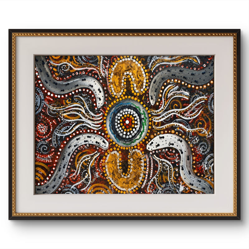 Circle of Life Dreaming – Original Indigenous Fine Art Canvas