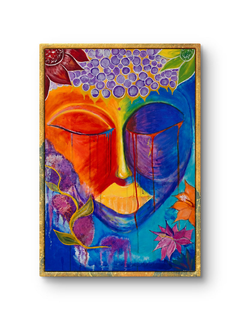 Perception Dreaming: Beyond the Shadow – Original Indigenous Fine Art Canvas