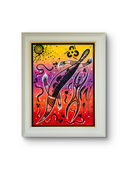 Traditional Hunt Dreaming – Aboriginal Fine Art Print