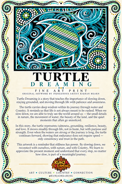 Turtle Dreaming – Aboriginal Fine Art Print