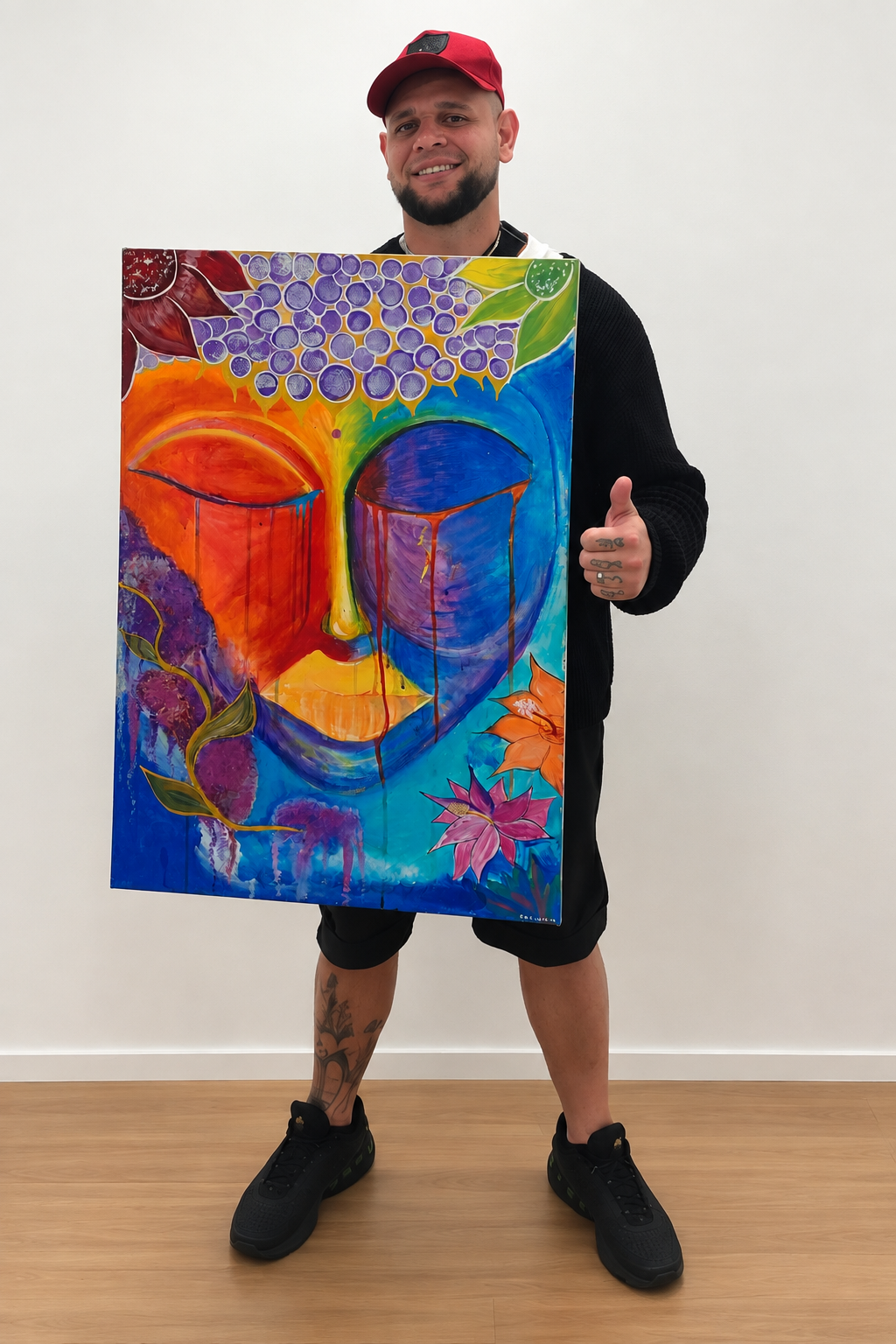 Perception Dreaming: Beyond the Shadow – Original Indigenous Fine Art Canvas