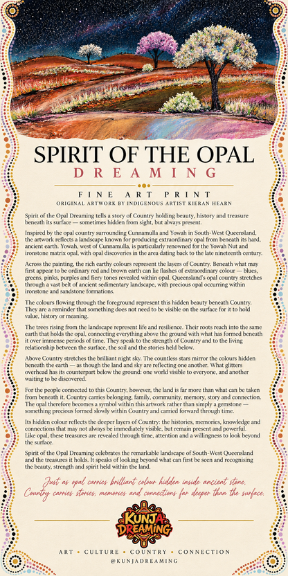 Spirit Of The Opal Dreaming - Aboriginal Fine Art Print