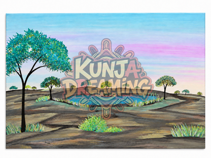 Waterhole Dreaming – Aboriginal Fine Art Print Australia