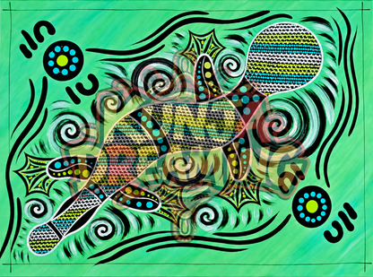 Pathways of Connection Dreaming – Aboriginal Fine Art Print