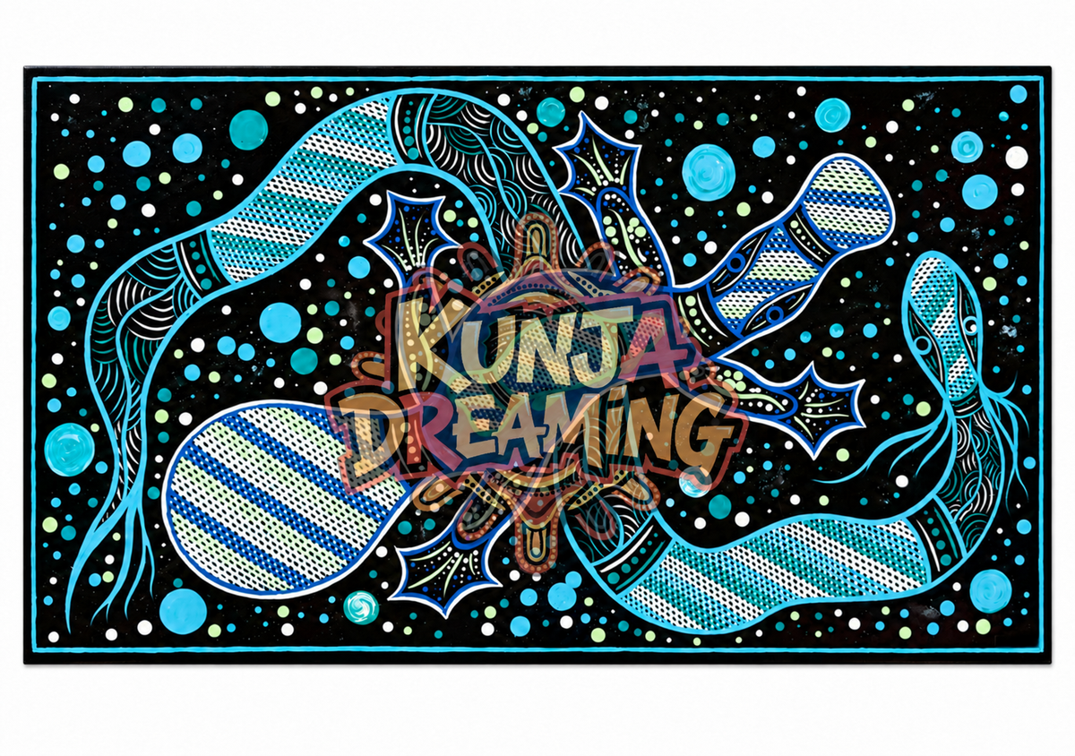 Platypus Creation Dreaming – Aboriginal Fine Art Print Australia