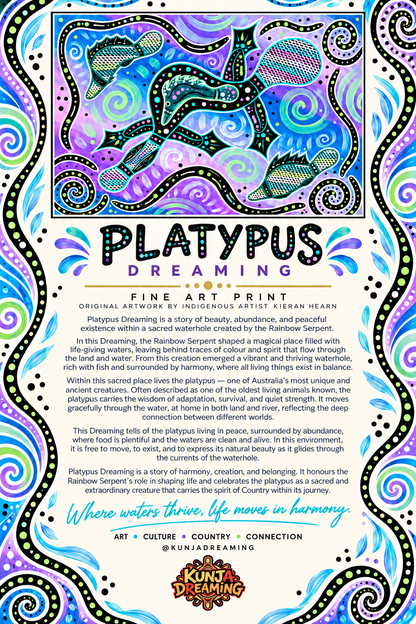 Platypus Dreaming – Aboriginal Fine Art Print