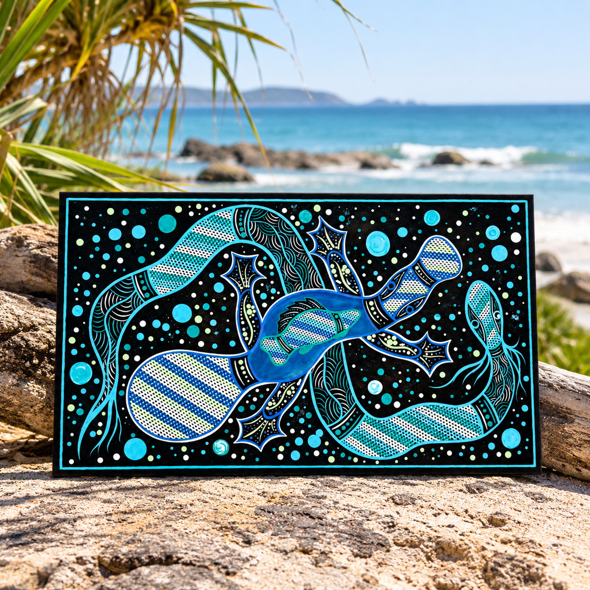 Platypus Creation Dreaming – Aboriginal Fine Art Print Australia
