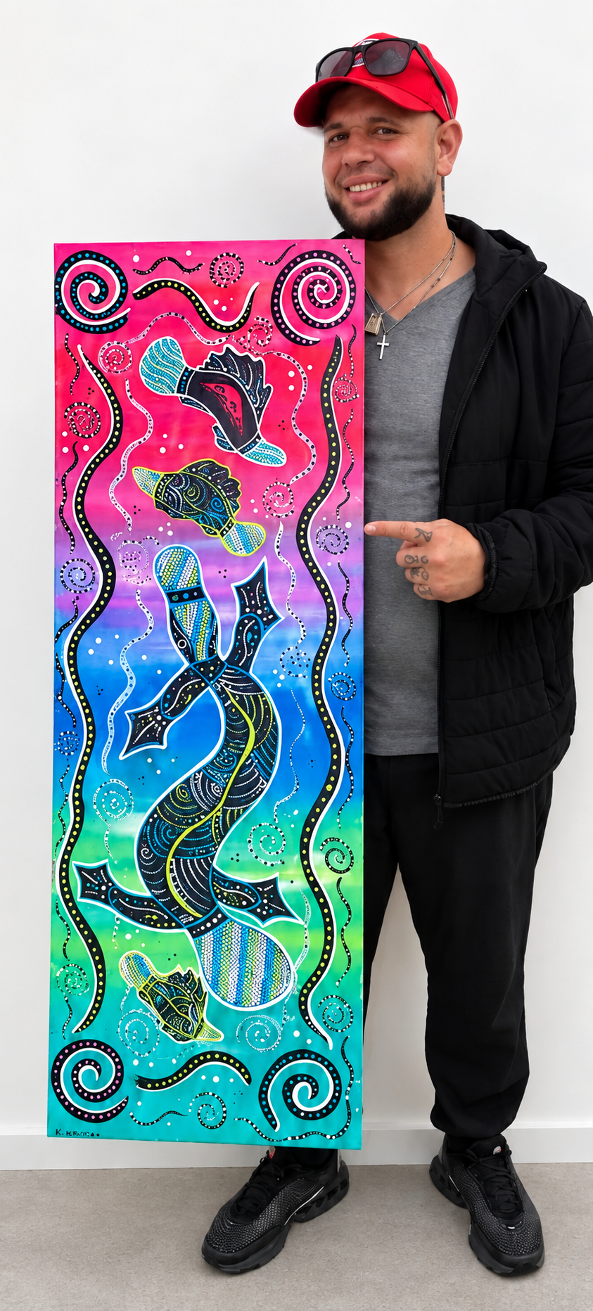 Sacred Mother Dreaming – Original Indigenous Fine Art Canvas