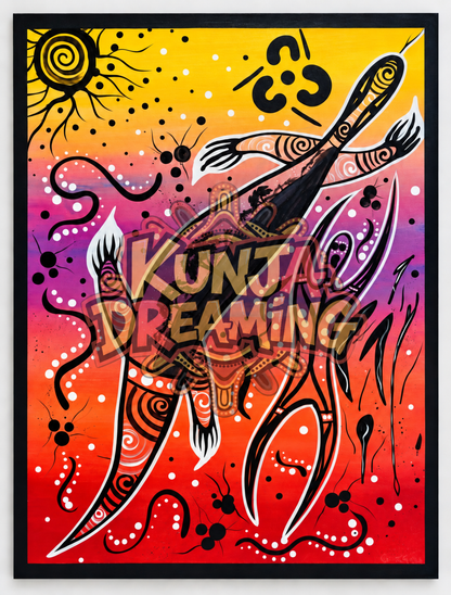 Traditional Hunt Dreaming – Aboriginal Fine Art Print