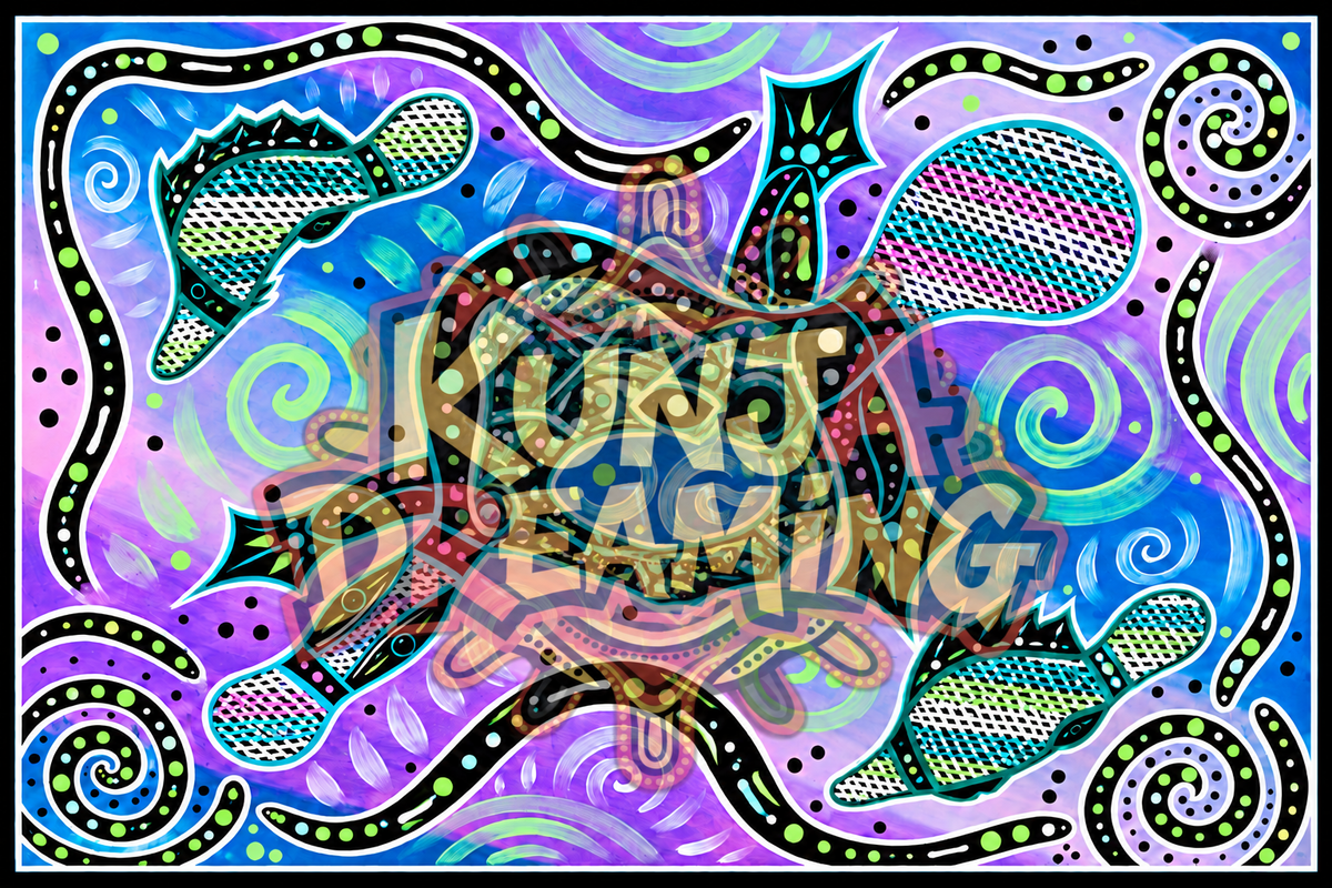 Platypus Dreaming – Aboriginal Fine Art Print
